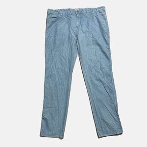 Faherty Blue Pants Men’s Size 42 Stretch Cotton Linen